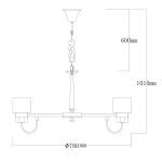 Подвесная люстра MW-Light Элла 483015108