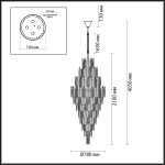 Подвесная люстра Odeon Light Tears 5049/54