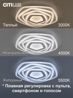 Потолочный светильник Citilux Триест Смарт CL737A54E