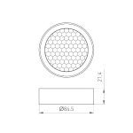 Фильтр сетчатый с посадочным кольцом Arlight LGD-HONEYCOMB-RING-R85 (BK) 046764