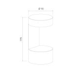 Уличный настенный светильник Elektrostandard Nimbus 1540 TECHNO LED серый 4690389172519 a053452
