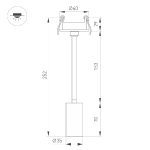 Встраиваемый спот Arlight LGD-PERISCOPE-R35-6W Warm3000 (BK, 24 deg, 230V) 045196
