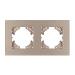 Рамка на 2 поста пластиковая Arlight FRM-PERIO-PL-2-GD 049753