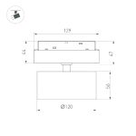 Трековый магнитный светильник Arlight MAG-ORIENT-RONDO-R120-15W Day4000-MIX 048358