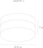 Потолочный светильник Arte Lamp Aqua-Tablet A6047PL-1BK