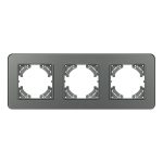 Рамка на 3 поста стеклянная Arlight FRM-OMALI-GS-3-GR 049698