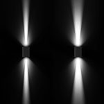 Уличный настенный светильник Arlight LGD-WALL-VARIO-S104x129-2x6W Day4000 (GR, 1-80 deg) 029794