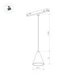 Трековый светильник Arlight Mag-Orient-Cone-Hang-7W Warm3000 037370