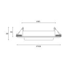 Встраиваемый светильник Hesby Lighting Orbit HSBL_0131