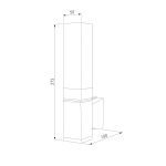 Уличный настенный светильник Elektrostandard 1534 TECHNO LED 4690389168734