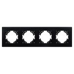 Рамка на 4 поста пластиковая Arlight FRM-PERIO-PL-4-BK 049759