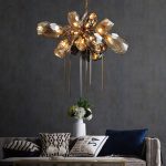 Подвесная люстра Delight Collection Britannica 8898P/AL gold/smoky