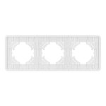 Рамка на 3 поста стеклянная Arlight FRM-OMALI-GS-3-WH 049696