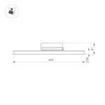 Трековый трехфазный светильник Arlight LGD-TUBE-TURN-4TR-L600-20W Day4000 (BK, 180 deg, 230V) 036297(1)