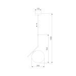 Подвесной светильник Eurosvet Frost 50153/1 латунь