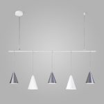 Подвесная люстра Eurosvet Castle 50088/5 белый/серебро