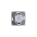 Выключатель 2-клавишный с подсветкой сх.5а, 10АХ Systeme Electric Glossa Антрацит GSL000753