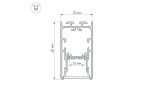 Профиль с экраном Arlight S2-LINE-3360-2500 ANOD+OPAL 021171