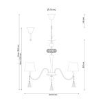 Подвесная люстра Lucia Tucci Pelle Nerre 120.8