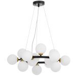 Подвесная люстра Lumina Deco Marsiada LDP 6033-15 BK+MD