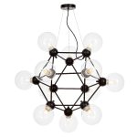 Подвесная люстра Lumina Deco Zodiak LDP 160N-12 BK+PR