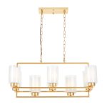 Подвесная люстра Lumina Deco Lino LDP 1239-8 F.GD