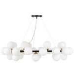 Подвесная люстра Lumina Deco Marsiada LDP 6033-40 BK+MD