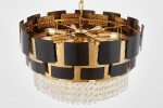 Подвесная люстра Lumina Deco LDP 7045-600 BK+GD
