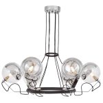 Подвесная люстра Lumina Deco LDP 9110-6 BK+CHR