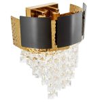 Настенный светильник Lumina Deco LDW 7045-2 BK+GD