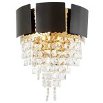 Настенный светильник Lumina Deco LDW 7045-2 BK+GD