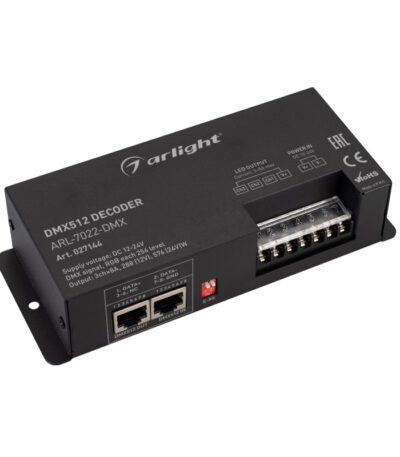 Декодер Arlight ARL-7022-DMX (12-24V, 3x8A, DMX512, XLR3) 027144