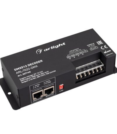 Декодер Arlight ARL-7022-DMX (12-24V, 4x8A, DMX512, XLR3) 027145