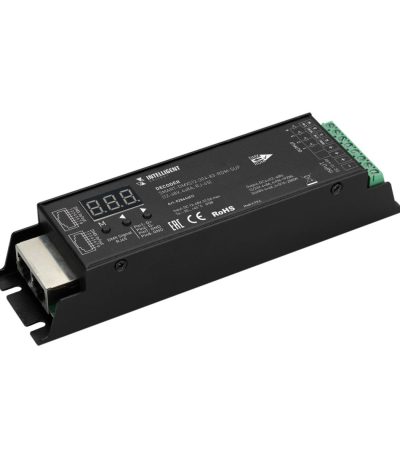 Декодер Arlight SMART-DMX512-304-83-RDM-SUF Black (12-48V, 4x8A, RJ-45) 028444(1)