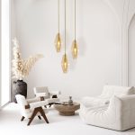 Подвесная люстра Eurosvet Prism 50236/3 янтарный a058960