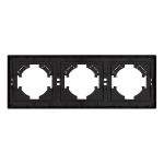 Рамка пластиковая на 3 поста Arlight FRM-TENDO-PL-3-BK 053844
