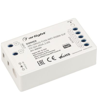 Диммер Arlight ARL-Sirius-Tuya-WIFI-RGBW-SUF (12-24V, 4x4A, 2.4G) 036361