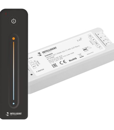 Диммер Arlight SMART-SET-PWM-102-72-MIX-SUF Black (12-24V, 2x5A, ПДУ LINE, 2.4G) 036186