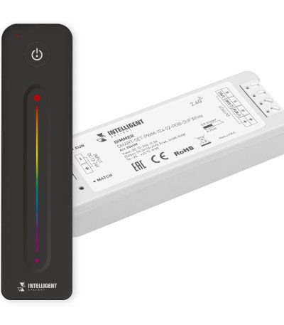 Диммер Arlight SMART-SET-PWM-104-52-RGB-SUF White (12-24V, 3x4A, ПДУ LINE, 2.4G) 036189