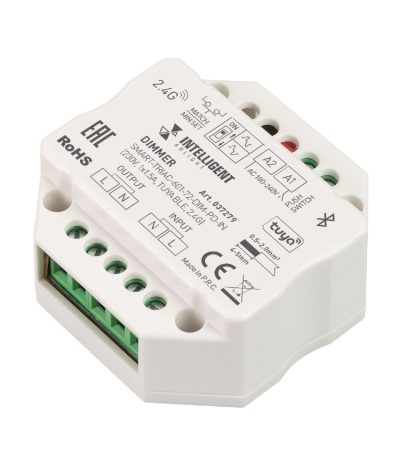 Диммер Arlight SMART-TRIAC-601-72-DIM-PD-IN (230V, 1x1.5A, TUYA BLE, 2.4G) 037279