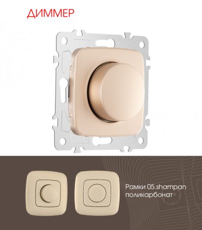 Диммер Arte Milano 205.48-1.shampan