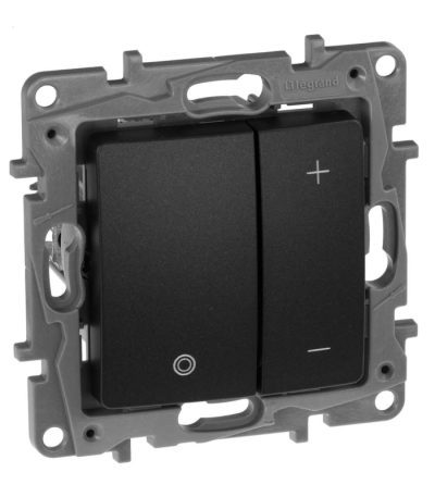 Диммер кнопочный Legrand Etika без нейтрали 400W антрацит 672618