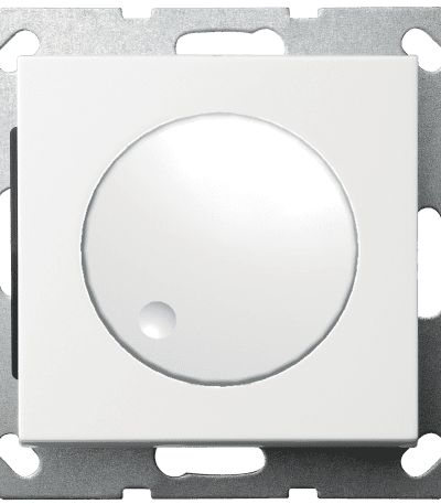 Диммер LED Jasmart в комплекте с накладкой 30-400W 230V 50Hz с возможностью подключения спутника белый глянцевый G4012W