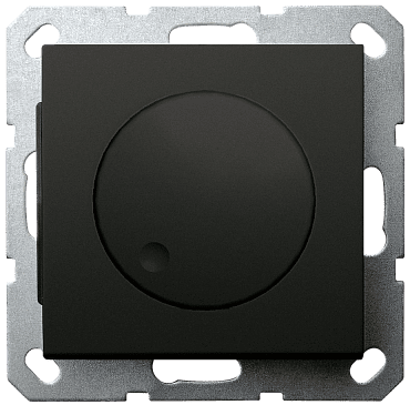 Диммер LED в комплекте с накладкой 30-400W 230V 50Hz с возможностью подключения спутника черный матовый (soft touch) G4012PB