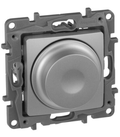 Диммер поворотный Legrand Etika без нейтрали 300W алюминий 672419