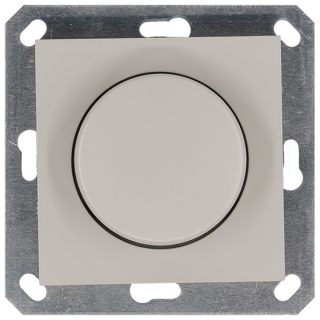 Диммер с накладкой 30-400W, 1gang 2way, цвет Тауп Jasmart G4012T