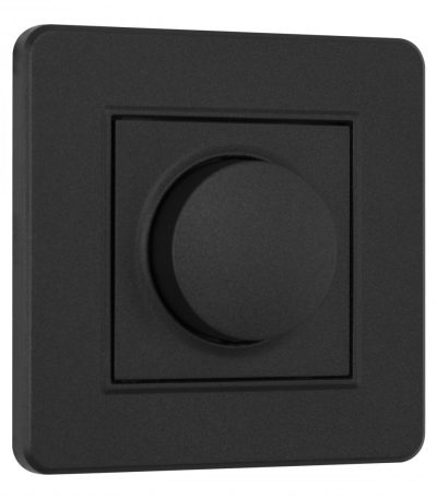 Диммер с рамкой Arte Milano SET16-1-48-1 black