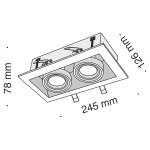 Встраиваемый светильник Maytoni Metal DL008-2-02-S