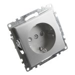 Розетка 1-местная с/з с защитной шторкой Stekker Катрин 39582