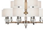 Подвесная люстра iLamp Alesti P2424-10+5 Nickel